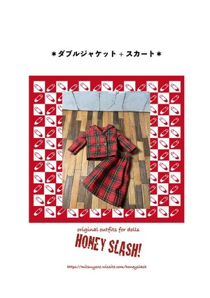 [1/6Doll�E�l�I�u���C�X�p] HONEY SLASH! �u�A�E�g�b�t�B�b�g����L�b�g/�_�u���W���P�b�g+�X�J�[�g(�l�I)�v�ޗ��E�^���E�������������Z�b�g�ɂȂ����L�b�g/���l�R�|�X��