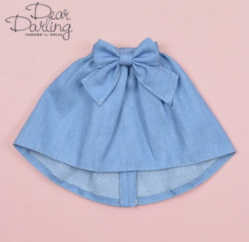 [1/6Doll・ネオブライス用] JM Dear Darling fashion for dolls「デニムフィッシュテイルスカート」（ライトインディゴ）☆ネコポス可
