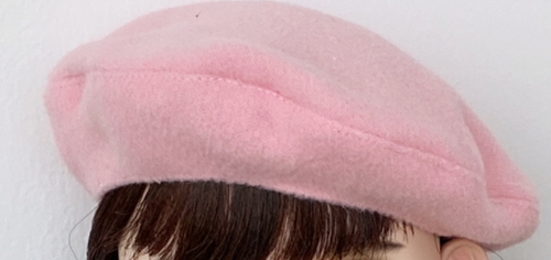 [1/6Doll・ネオブライス用]シンプルベレー帽（ピンク）☆ネコポス可